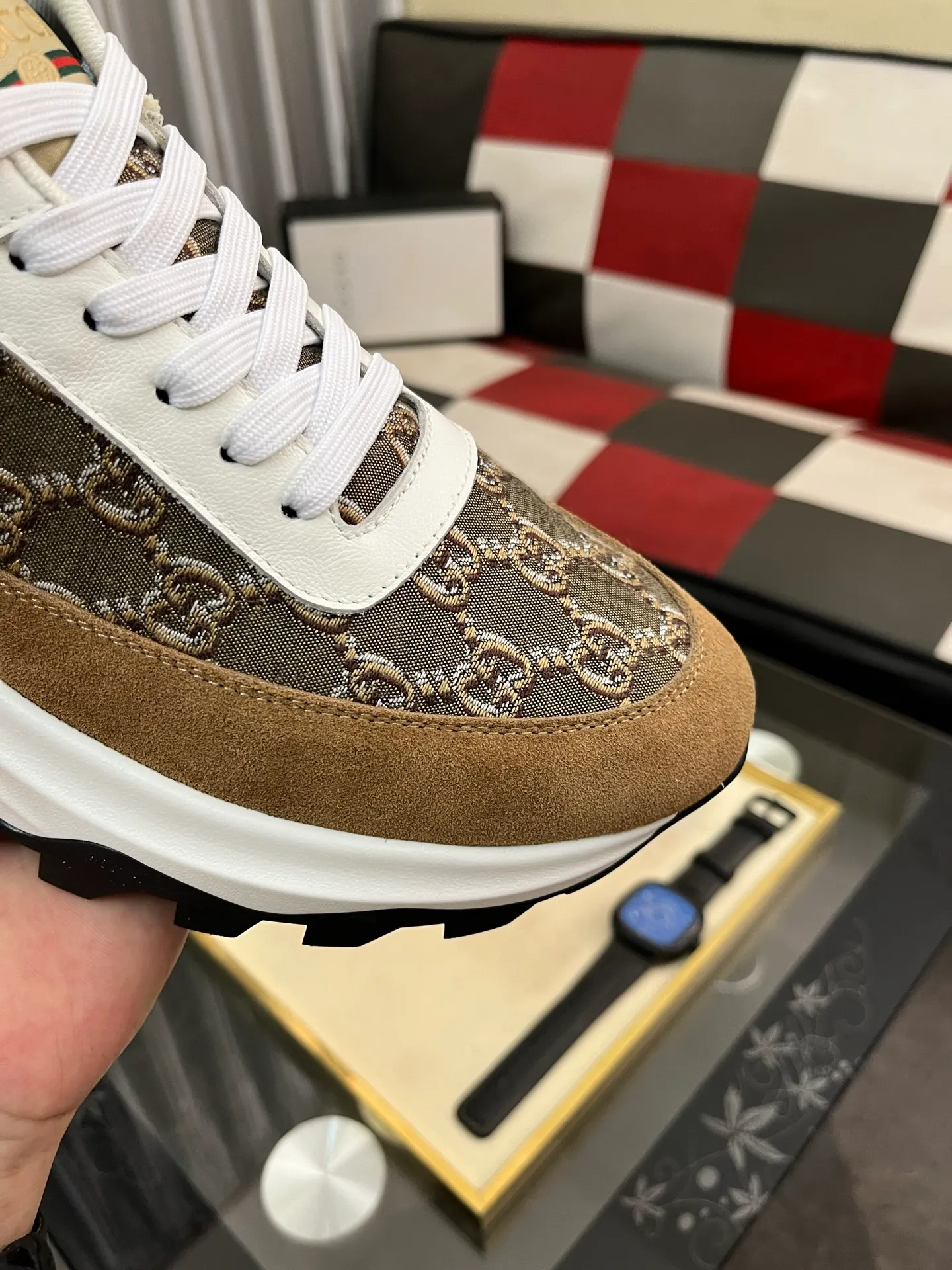Men's Men's Shoes💰458⌚️⌚️[GUCCI] Gucci men's casual shoes are absolutely popular🔥The ultimate matching item for trendy men! The charm of super texture is irresistible, the main recommendation, the flower leather color is bright! The upper is made of high-quality brand printed fabric with cowhide, breathable leather lining and wear-resistant rubber sole, noble and elegant! Extremely comfortable🎁🎁You can be as handsome as you want💪 38-444⃣️colors available